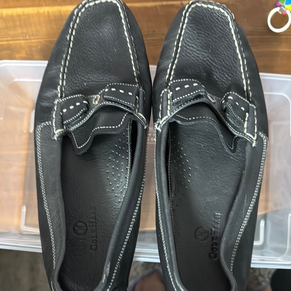 Black Leather Women’s Loafers